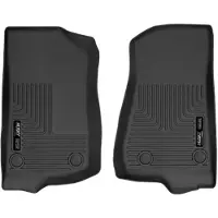 Husky Liners 19-24 Jeep Wrangler JL/JLU WeatherBeater Front Row Black Floor Liners