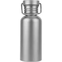 Melitt Titanium Waterfles 500ml - Ultralichte, Lekvrije, Herbruikbare Sportfles voor Fietsen, Wandelen, Kamperen