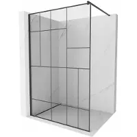 Mexen Kioto douchewand Walk-in 110 x 200 , zwart patroon 8 mm, zwart - 800-110-101-70-78