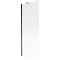 Mexen Next badwand-douchescherm 1-vleugelig 70 x 150 , stroken, zwart - 895-070-000-00-09-70