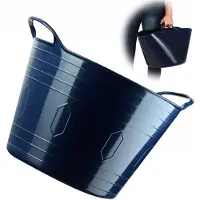 Kadax Flexibele mand universele wasbak 26L marineblauw