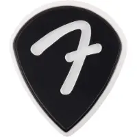 Fender F Grip Gitaar Plectrums 551 Vorm, Zwart, 3-Pack