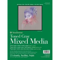 Strathmore Getinte Mixed Media Papier - Getinte Grijze 9"X12" - 15 Vellen