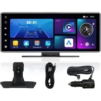 Jojomino 11,26 inch Dash Cam Draadloze Carplay & Android Auto Auto WiFi GPS Navigatie Achteruitrijcamera Videorecorder