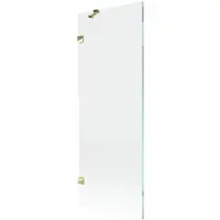 Mexen Lunar badwand 1-vleugelig 70 x 150 , transparant, goud - 897-070-000-50-00