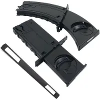 Jojomino Bekerhouderset voor auto links en rechts met sierpaneel, zwart voor BMW E90 E91 E92 E93 2005-2012 51459173469 51459173463