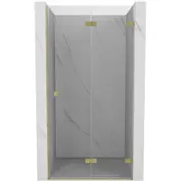 Mexen Lunar-F opvouwbare douchedeur rechts 60 , transparant, goud geborsteld - 836-060-000-55-00-P