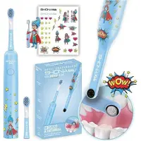 Shona SONICZNA TANDBORSTEL voor kinderen, KIDO VISION, inclusief stickers en een Wi-Fi camera