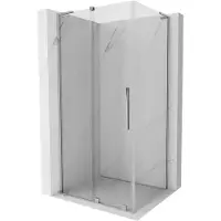 Mexen Velar L douchecabine schuifdeur 120 x 85 , transparant, chroom - 871-120-085-03-01