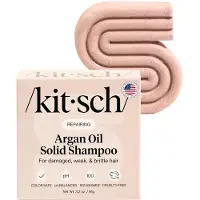 Raw Organic Repairing Argan Oil Solid Shampoo Bar for Hair Care - Vegan All Natural Made in USA Paraben-Free Sulfate-Free for Damaged Weak and Britt