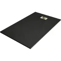 Mexen Hugo rechthoekige douchebak SMC 140 x 90 , zwart, afdekking goud - 42709014-G