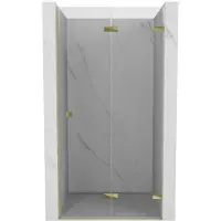 Mexen Lunar-F opvouwbare douchedeur rechts 100 , transparant, goud - 836-100-000-50-00-P