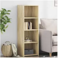 vidaXL Hoge kast 40x41x124 cm bewerkt hout sonoma eikenkleurig