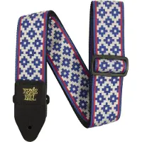 Ernie Ball Jacquard Gitaarband, Blauwe Crux (P05336)