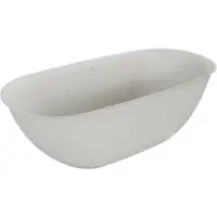 Mexen Siena vrijstaande badkuip van conglomeraten 170 x 80 , beton mat - 57291708061