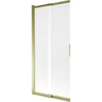 Mexen Fox badwand scherm 2-delig schuifbaar 85 x 150 , mat, goud - 891-085-002-50-30