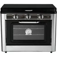 Incasa Gecombineerde oven/fornuis met 2 campingbranders - INCASA - 016463