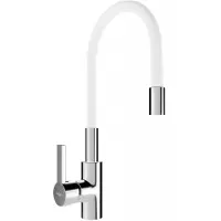 Mexen Flex keukenmengkraan, chroom/wit - 670900-02