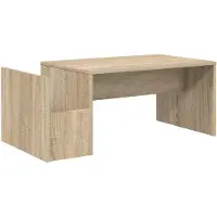 vidaXL Salontafel Sonoma Eik 90 x 45 x 35 cm Bewerkt hout