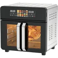 ROYAL SWISS Heteluchtfriteuse - - 23L - 2400W - 10 Programma's - Dubbele Deuren