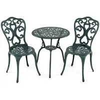 Helloshop26 Bistro patio set 3-delig - - Weerbestendig - Comfortabel - Elegante uitstraling