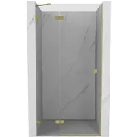 Mexen Lunar douchedeur draaibaar links 115 , transparant, goud geborsteld - 834-115-000-55-00-L