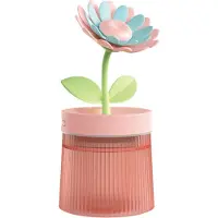 Exogio Bevochtiger Draagbare USB Aromatherapie Machine Mist Maker Bloemen Luchtbevochtiger Roze