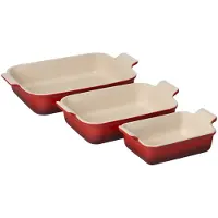 Le Creuset Heritage Ovenschalen Rechthoekig Kersenrood