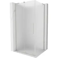 Mexen Velar L schuifdouchecabine 110 x 80 , matglas, geborsteld nikkel - 871-110-080-33-97