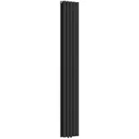 Helloshop26 Radiator - - Dubbel paneel - 1122 watt - Staal - Zwart 180x30x8 cm