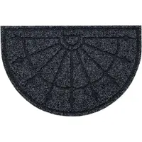 Rugsx Ruitenwisser PATIO 2098 halve cirkel anti slip, extern, intern, op een rubber - anthracytkleuring 50x77 cm