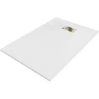 Mexen Hugo rechthoekige SMC douchebak 120 x 80 , wit, gouden afdekking - 42108012-G