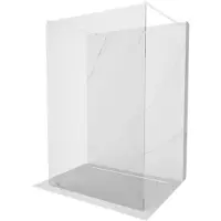 Mexen Kioto vrijstaande douchewand 180 x 200 , transparant 8 mm, wit - 800-180-002-20-00