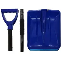 Melitt Sneeuwschuiver Upgrade Nood Sneeuwschuiver Lichtgewicht en Verwijderbare Sneeuwschuiver Geschikt voor Auto, Huis, Tuin, Vuil Blauw