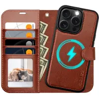 Ocase voor iPhone 16 Pro Max hoesje Afneembare portemonnee-hoes met kaarthouder [2 in 1] PU lederen flip-foliohoes met RFID-blokkeerstandaard Polsban