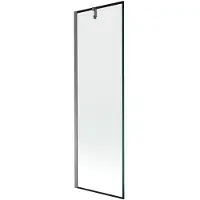 Mexen Next badwand 1-delig 60 x 150 , zwart frame, kanonmetaal - 895-060-000-00-70-95