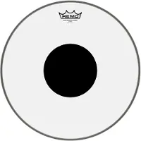 Remo CS0315-10 Heldere Controle Geluid Drumkop - 15-Inch - Zwarte Punt Bovenop