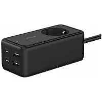 Proove Multistekker met overspanningsbeveiliging, 2 USB-poorten en 2 Type-C-poorten, 1,5 m, 65 W / Psp165220001
