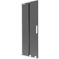 Mexen Velar L badwand 2-delige schuifdeur 70 x 150 , grafiet, wit - 896-070-003-41-20