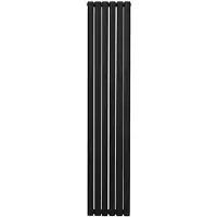 Monster Ovaal vormige radiator - 1800 mm x 360 mm - Zwart