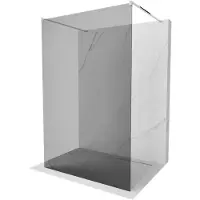 Mexen Kioto vrijstaande douchewand 110 x 200 , grafiet 8 mm, chroom - 800-110-002-01-40
