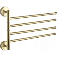 Mexen viervoudige draaibare handdoekhouder, goud - 7039244-50