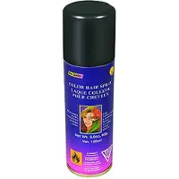 Rubies Color Hairspray Zwart 3 ounce verpakking van 1