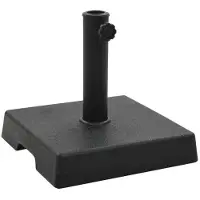 Helloshop26 Parasolvoet vierkant van hars met een diameter van 38 en 48 mm zwart 8kg 2202075