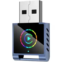 Melitt 2IN1 Draadloze CarPlay Android Auto Adapter RGB Smart AI Box B