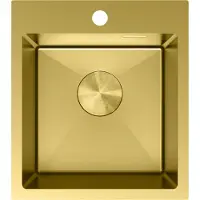Mexen Solix roestvrijstalen gootsteen met 1 bak 400 x 450 , goud - 6401401000-55
