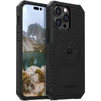 Rokform - iPhone 14 Pro Max Case Robuuste Serie Dubbele Magneet + MagSafe Compatibele iPhone Cover met RokLock Twist Lock Magnetische Beschermende Ap