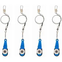 Tlily 4X Kajak Vissen Downrigger Outrigger Trolling Release Clip Verstelbare Tension Release Clip 5.5 X 1.7 X 2.6Cm Blauw
