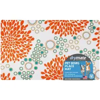 Drymate voerbak Placemat hondenkat voervoermat - absorberende stof waterdichte achterkant antislip - machinewasbaar duurzaam (VS gemaakt) (12A x 20A)