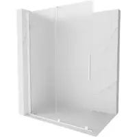 Mexen Velar Schuifbare Douchewand Walk-in 150 x 200 , matglas 8 mm, wit - 871-150-000-33-20